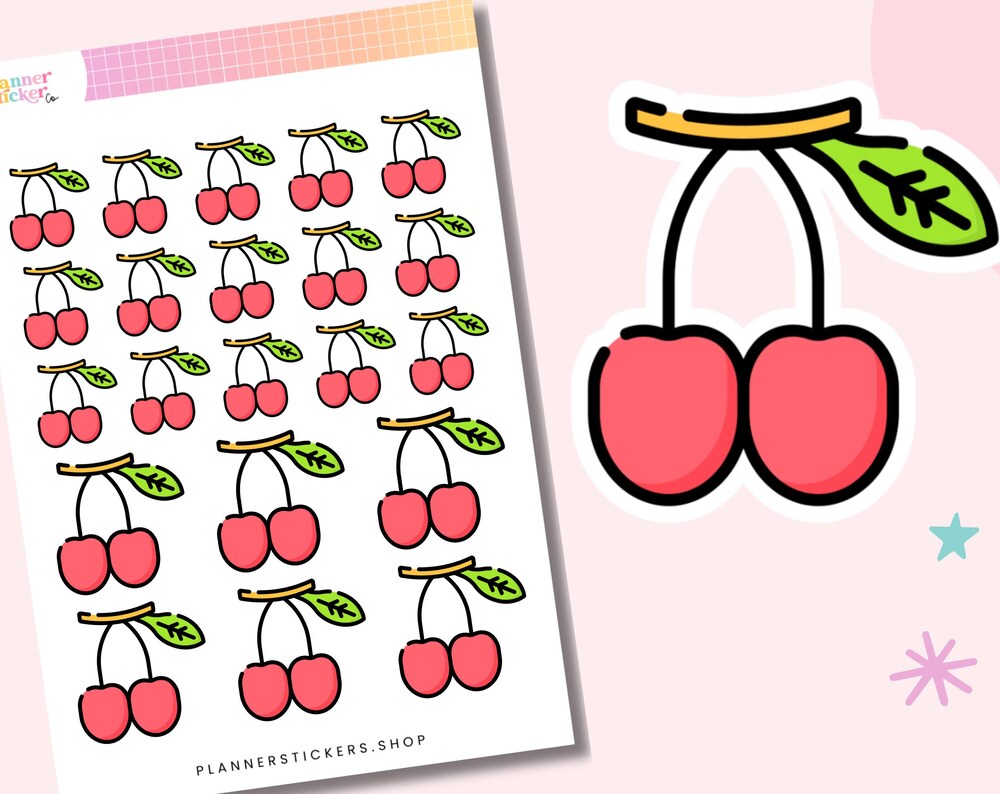 Goumi Berry Planner Stickers Sheet for Memory Keeping or Planning